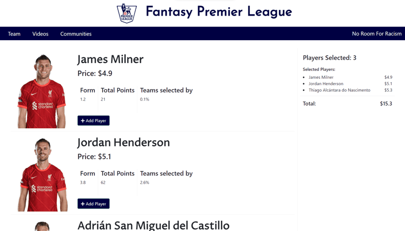 Fantasy Premier League